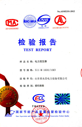 乌海电力变压器检测合格报告